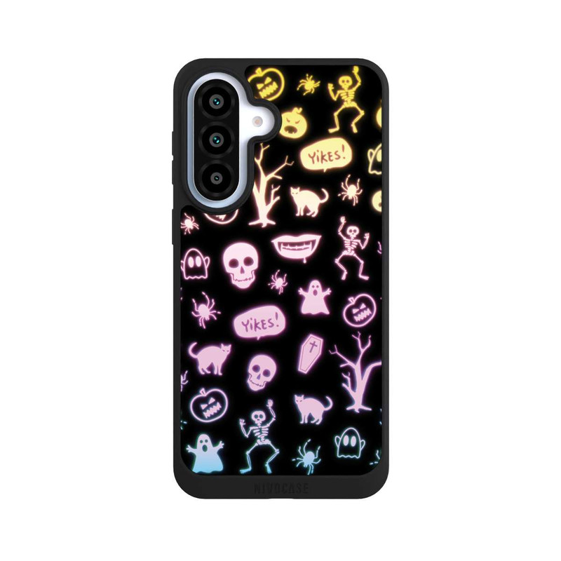 Galaxy A37 5G NIVOpure Neon Halloween Stickers Black Background