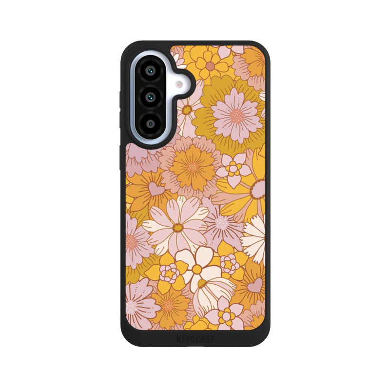 Galaxy A37 5G NIVOpure Retro Blumentapete Gelb