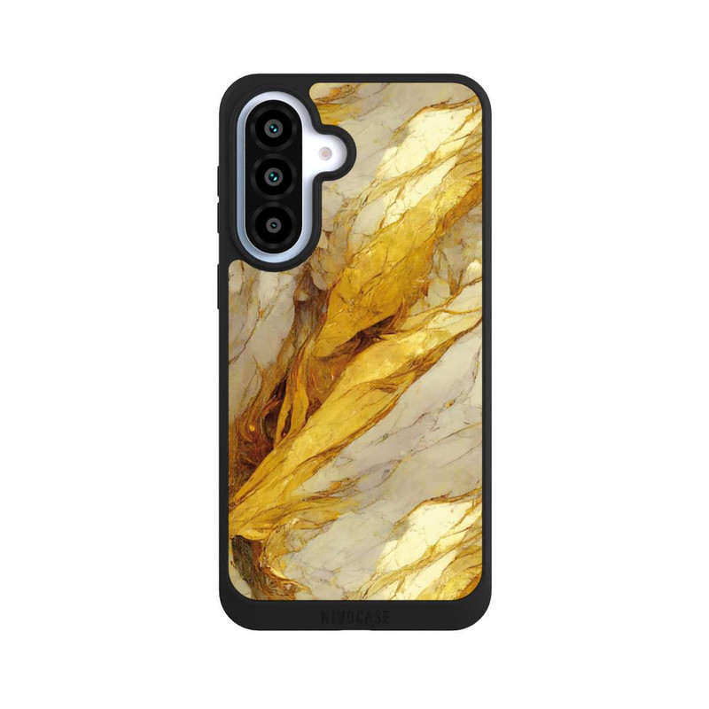 Galaxy A37 5G NIVOpure Couches d'impression en marbre blanc et or
