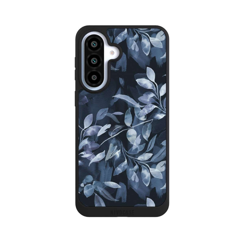 Galaxy A37 5G NIVOpure Watercolor Mystic Leaves Navy