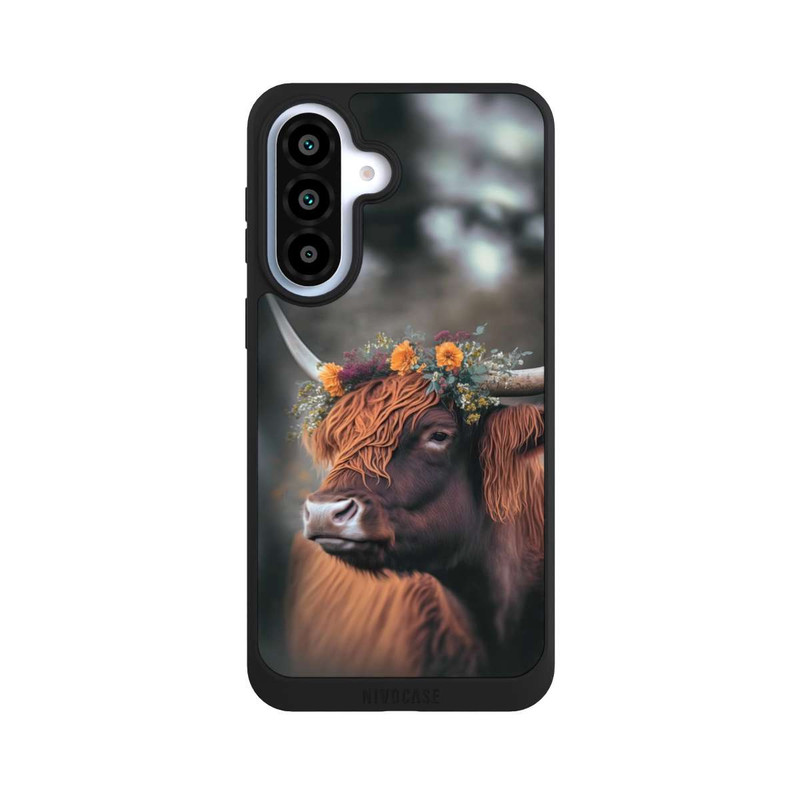 Galaxy A37 5G NIVOpure Hochland Rind mit Blumen mit KI