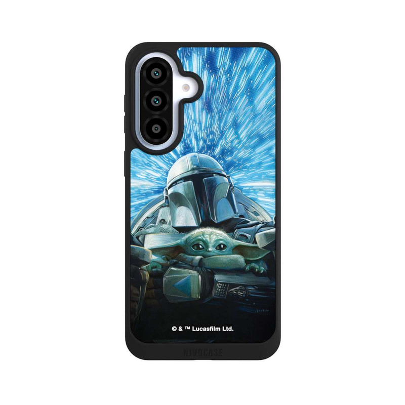 Galaxy A37 5G NIVOpure Grogu und Mando fliegen blau
