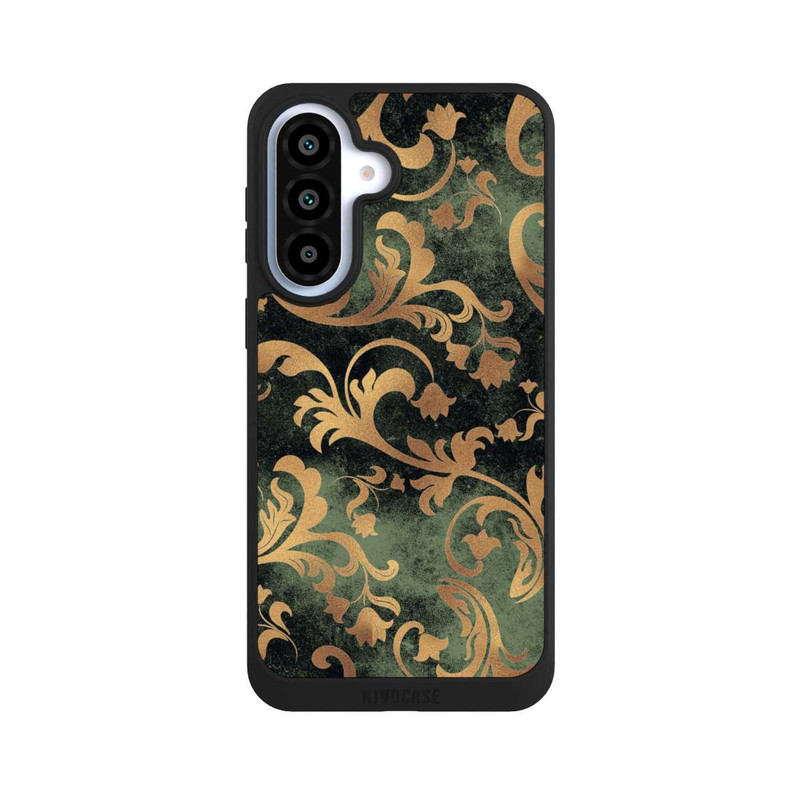 Galaxy A37 5G NIVOpure Damasttapete Dunkelgrün