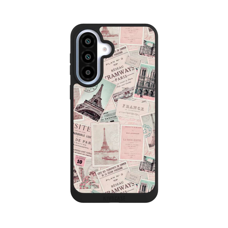 Galaxy A37 5G NIVOpure Vintage Paris Postcards Pattern