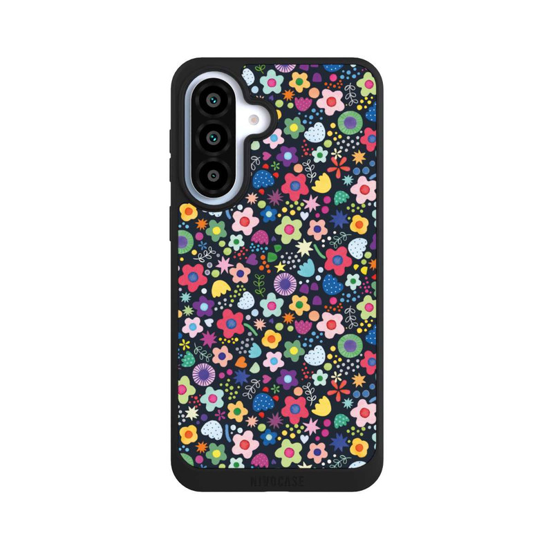 Galaxy A37 5G NIVOpure Psychedelic Flowers Multi Black