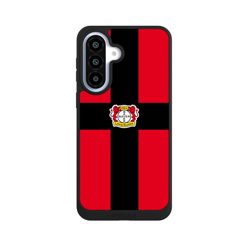 Galaxy A37 5G NIVOpure Bayer 04 Leverkusen Schwarzes Kreuz auf Rot