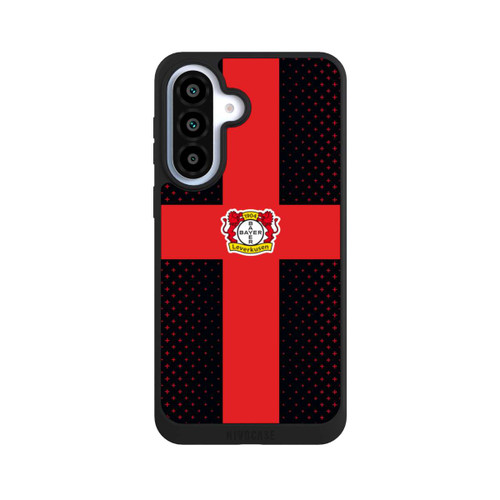 Samsung Galaxy A37 5G NIVOpure Bayer 04 Leverkusen Rotes Kreuz auf Schwarz