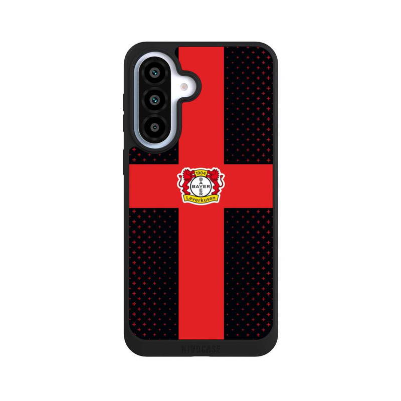 Galaxy A37 5G NIVOpure Bayer 04 Leverkusen Rotes Kreuz auf Schwarz