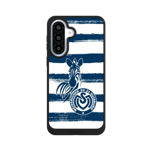 Samsung Galaxy A37 5G NIVOpure MSV Duisburg Blau Weiß Gestreift