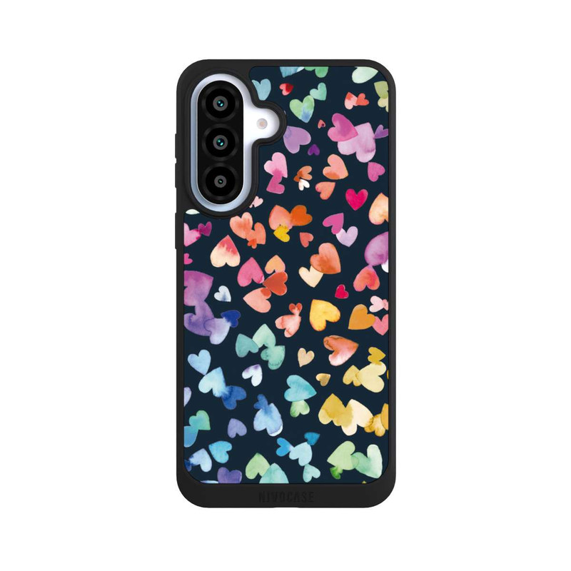 Galaxy A37 5G NIVOpure Valentinstag Herzen Schwarz