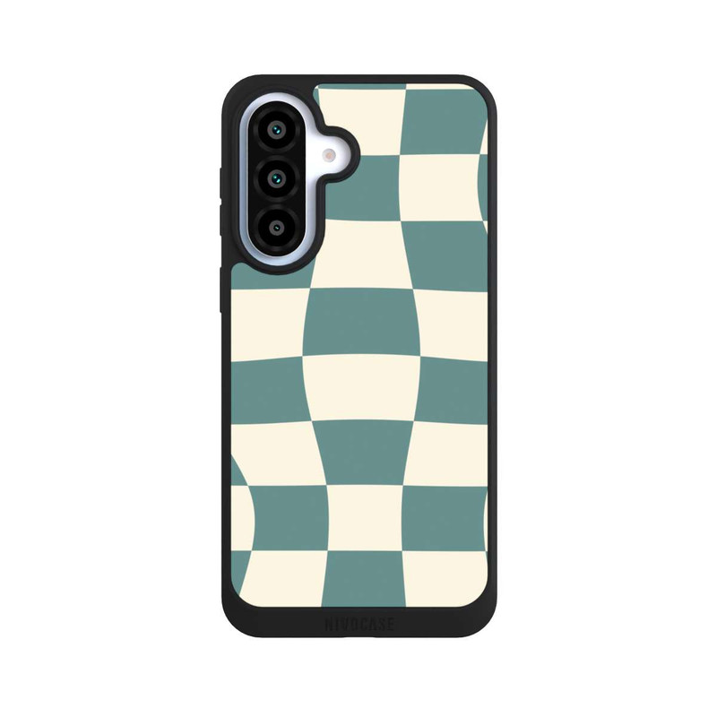 Galaxy A37 5G NIVOpure Schachbrett Petrol
