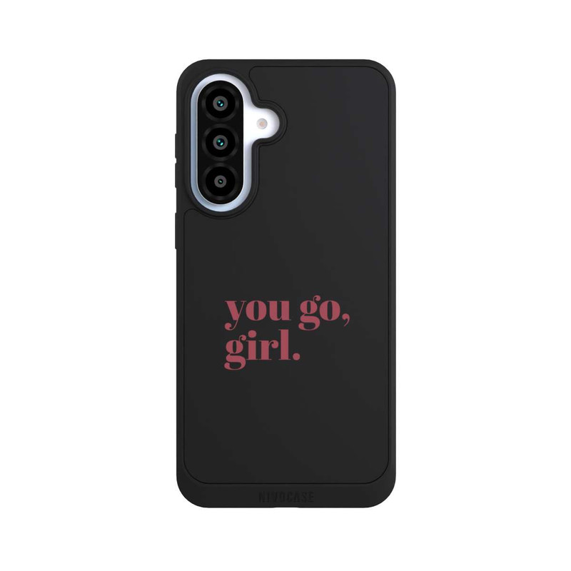 Galaxy A37 5G NIVOpure You Go Girl Rosa Transparent