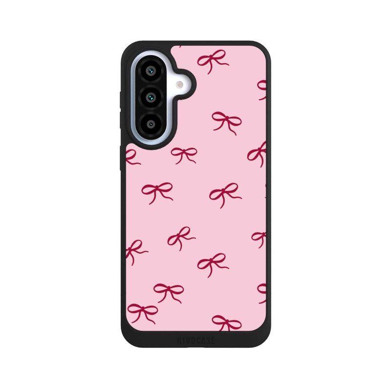 Galaxy A37 5G NIVOpure Schleifen Muster Rot Pink