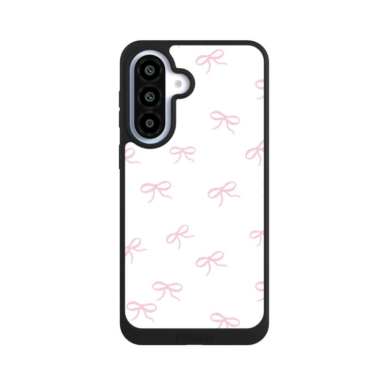 Galaxy A37 5G NIVOpure Bows Pink White Pattern Ribbons