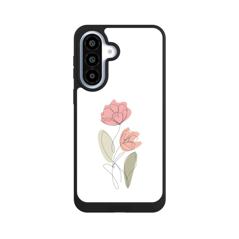 Galaxy A37 5G NIVOpure Blume Line Art Rot