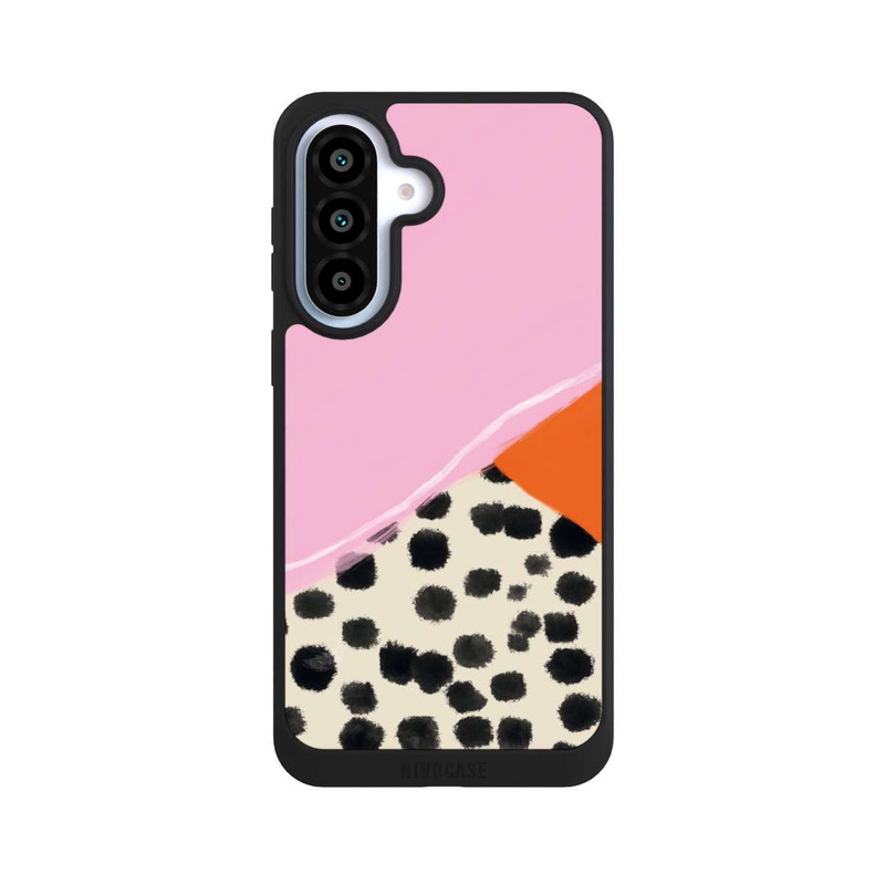 Galaxy A37 5G NIVOpure Rosa und Orange Gepunkteter Hintergrund
