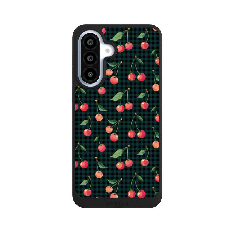 Galaxy A37 5G NIVOpure Cherries and Green Gingham