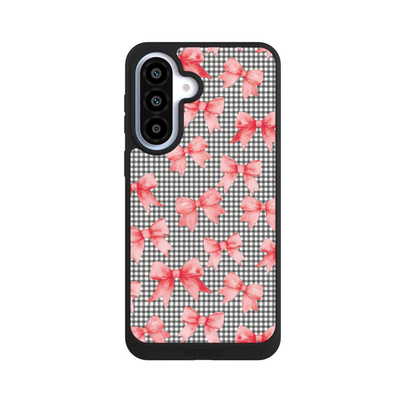 Galaxy A37 5G NIVOpure Red Bows and Gingham