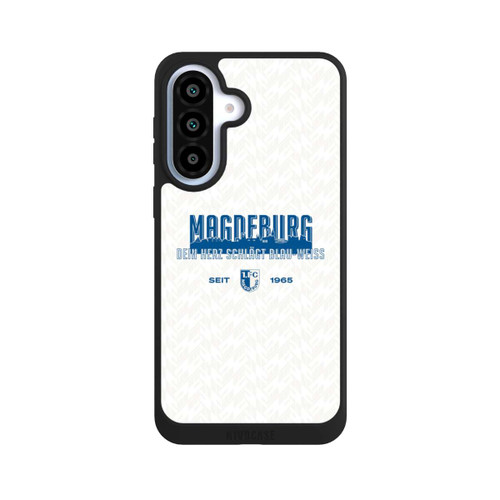 Samsung Galaxy A37 5G NIVOpure 1. FC Magdeburg Dein Herz Schlägt Blau Weiß