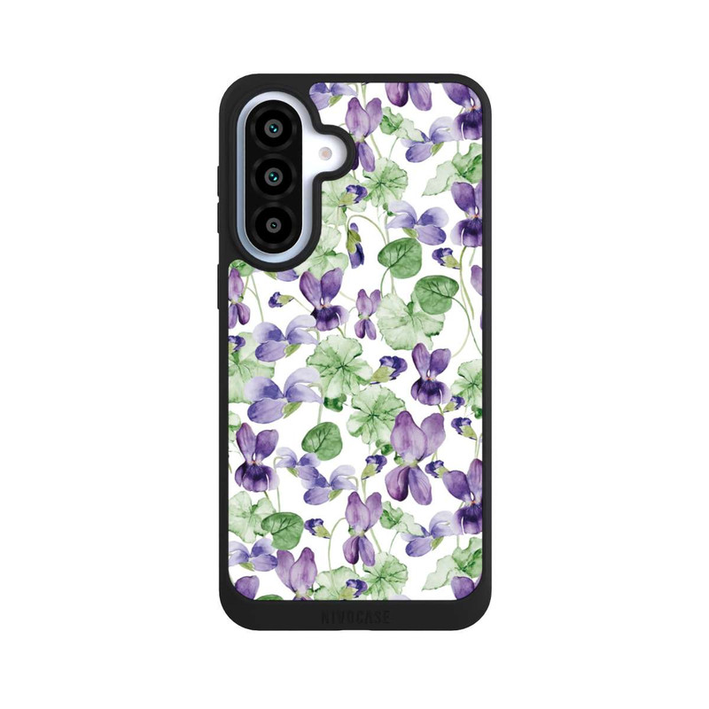 Galaxy A37 5G NIVOpure Purple Wildflowers Pattern Watercolor