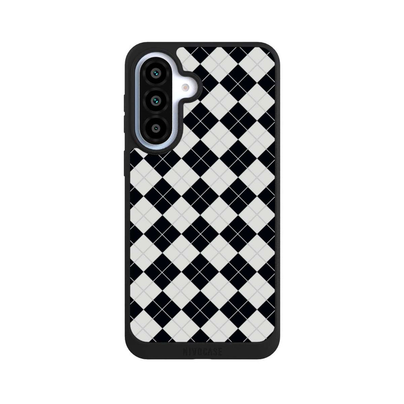 Galaxy A37 5G NIVOpure Poloshirt Karo Look