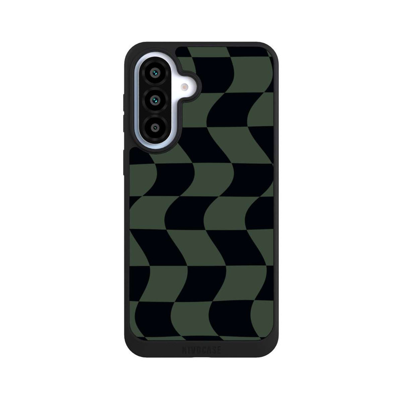 Galaxy A37 5G NIVOpure Karomuster Grün Schwarz