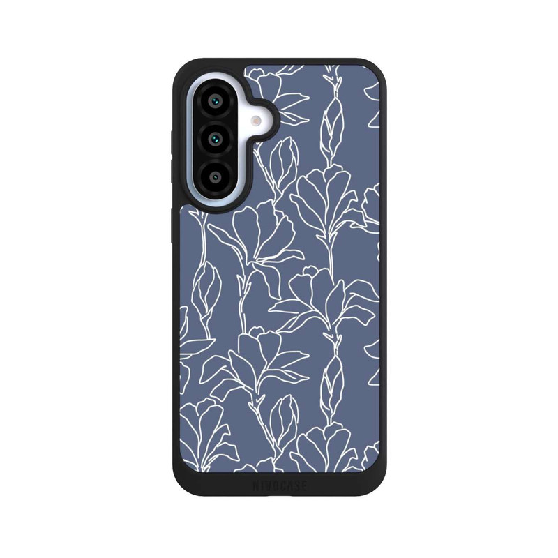 Galaxy A37 5G NIVOpure Flower Silhouettes on Blue