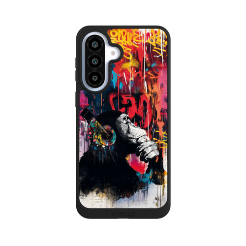 Samsung Galaxy A37 5G NIVOpure Affe Stereo Kopfhörer Graffiti Street Art Blau