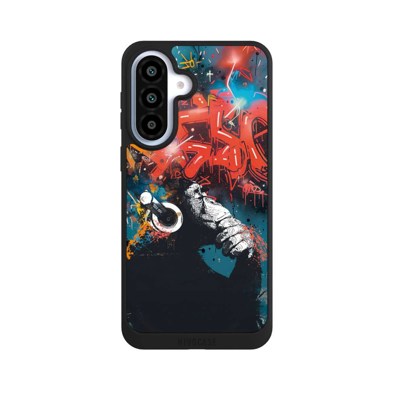 Galaxy A37 5G NIVOpure Affe Stereo Kopfhörer Graffiti Street Art