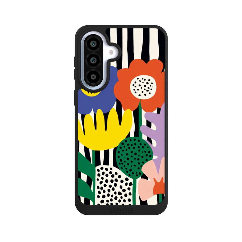 Galaxy A37 5G NIVOpure Flowers Striped Background