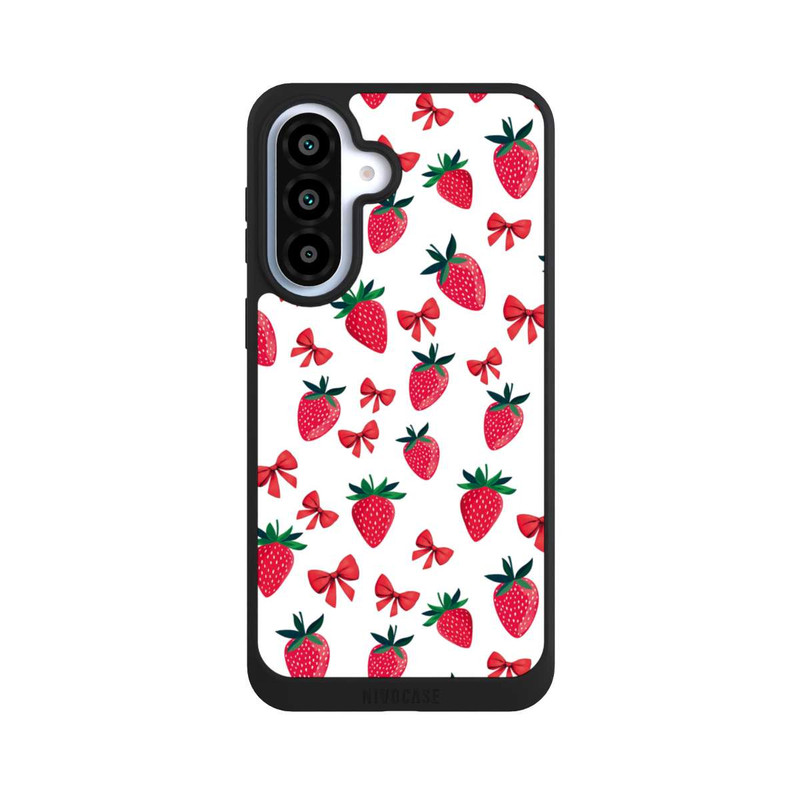 Galaxy A37 5G NIVOpure Strawberry Ribbon Pattern Red