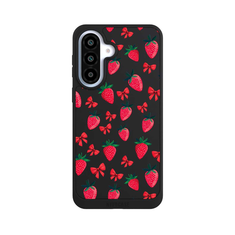 Galaxy A37 5G NIVOpure Erdbeer Herz Muster Transparent