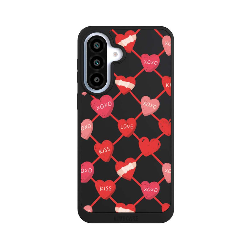 Galaxy A37 5G NIVOpure Heart Pattern XOXO Red