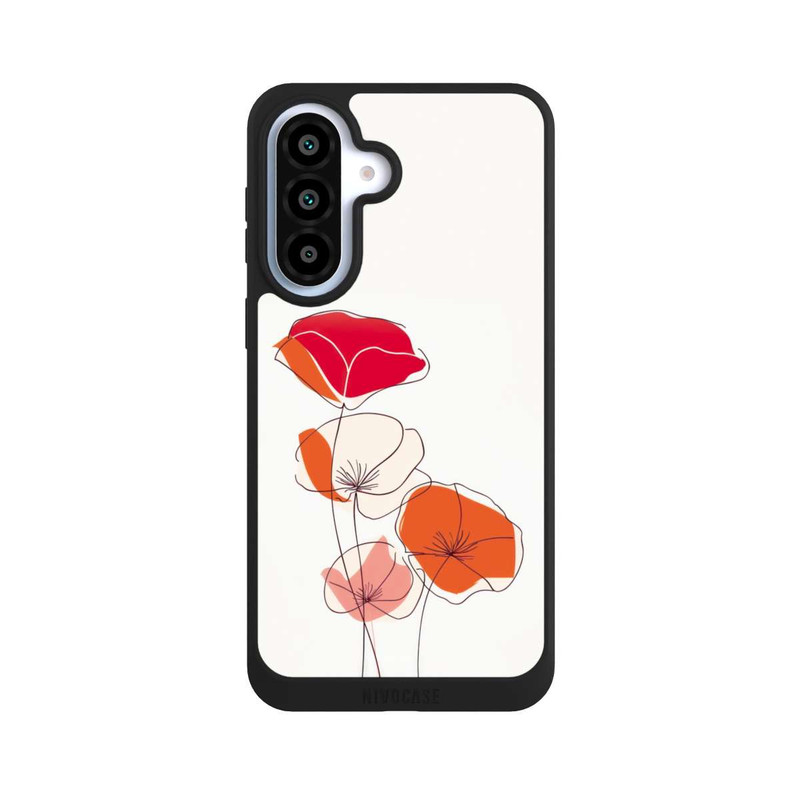 Galaxy A37 5G NIVOpure Mohn Line Art