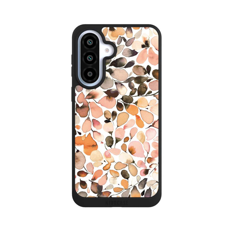 Galaxy A37 5G NIVOpure Eukalyptus Aquarellblätter Dunkelbraun Herbst