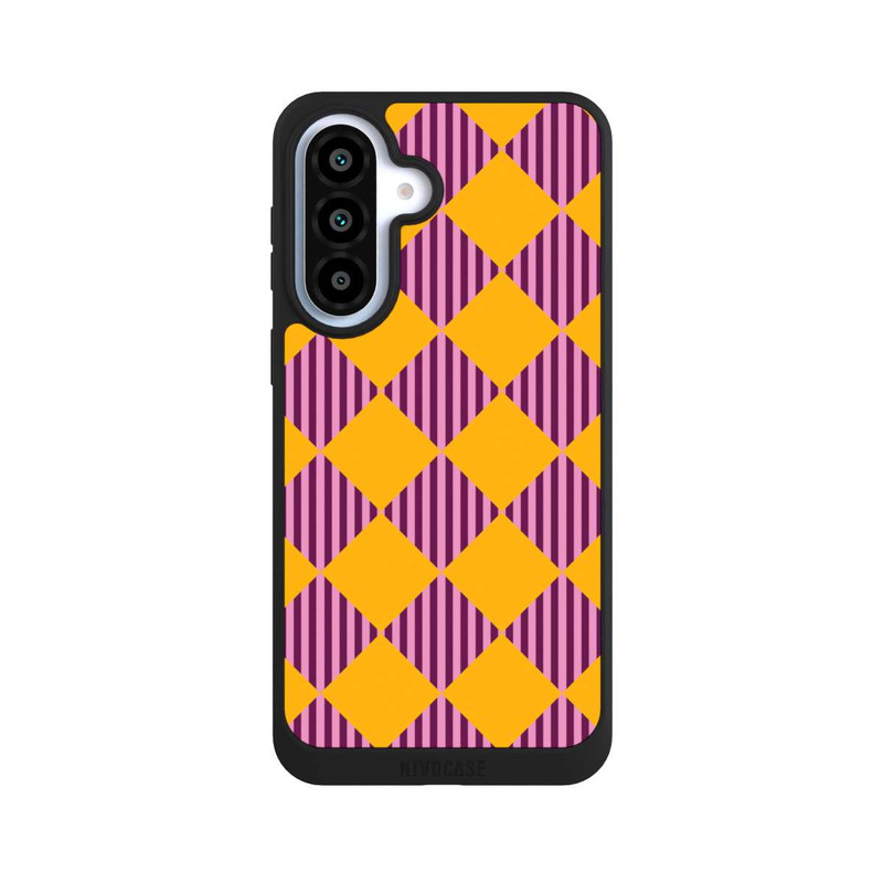 Galaxy A37 5G NIVOpure Rauten Muster Gelb Rot