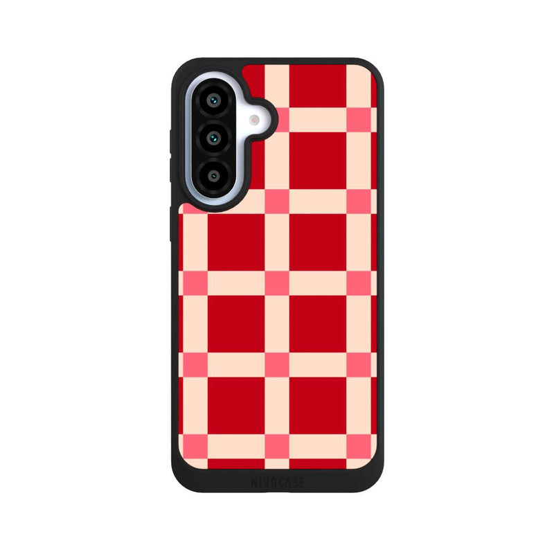 Galaxy A37 5G NIVOpure Kariert Muster Rot