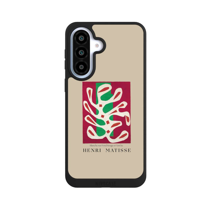 Galaxy A37 5G NIVOpure Blanche sur Fond Rouge et Vert by Henri Matisse