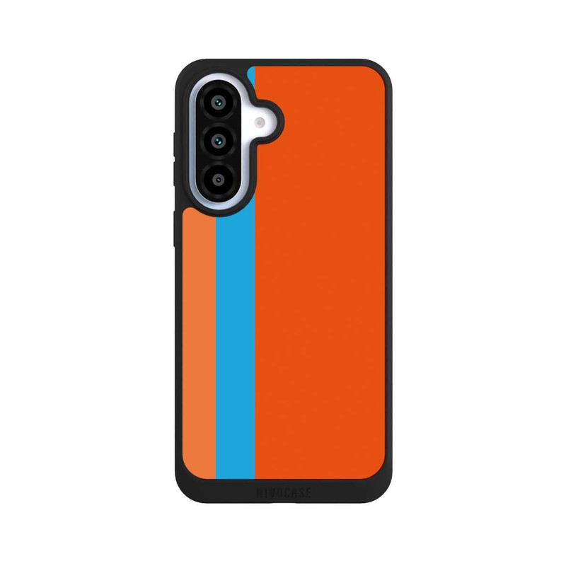 Galaxy A37 5G NIVOpure Rayures Orange Bleu