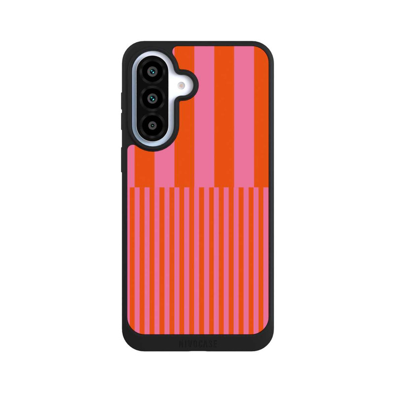 Galaxy A37 5G NIVOpure Striped Pattern Pink Red