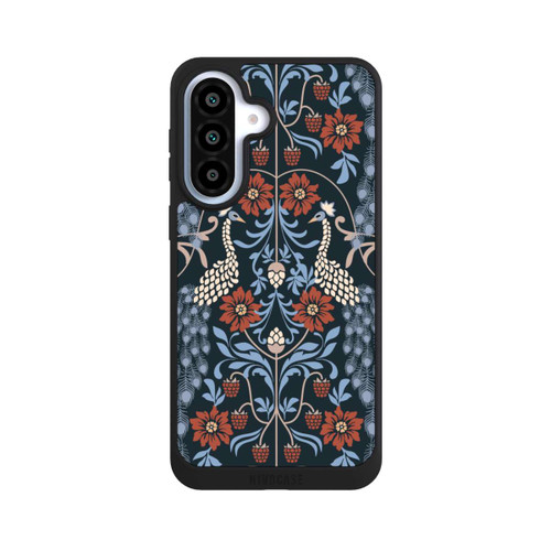 Samsung Galaxy A37 5G NIVOpure Vintage Peacock Garden Arts and Crafts Floral Dark