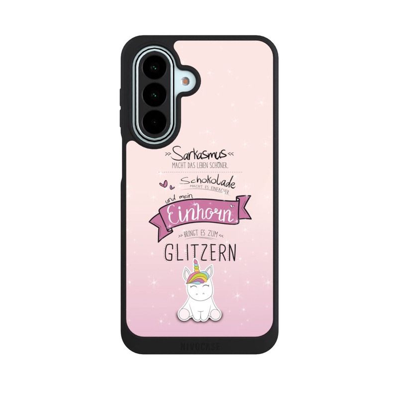 Galaxy A27 5G NIVOpure Einhorn Glitzer Spruch