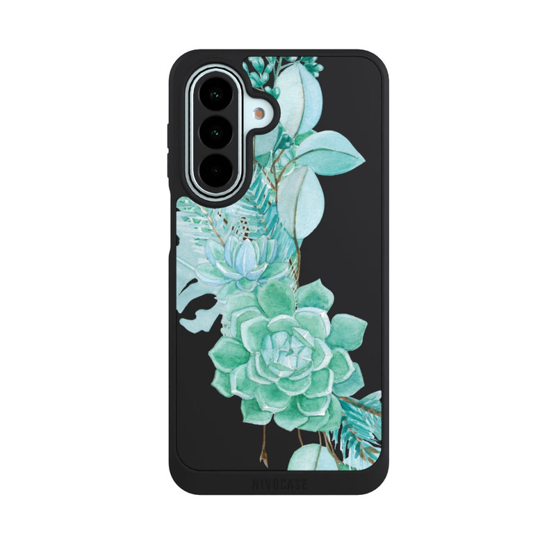 Galaxy A27 5G NIVOpure Fleurs Vertes Menthes Transparent