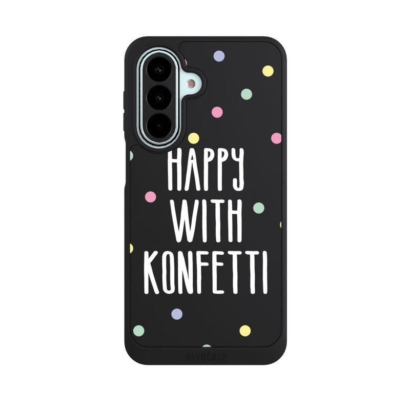 Galaxy A27 5G NIVOpure Happy with Konfetti White ohne Hintergrund