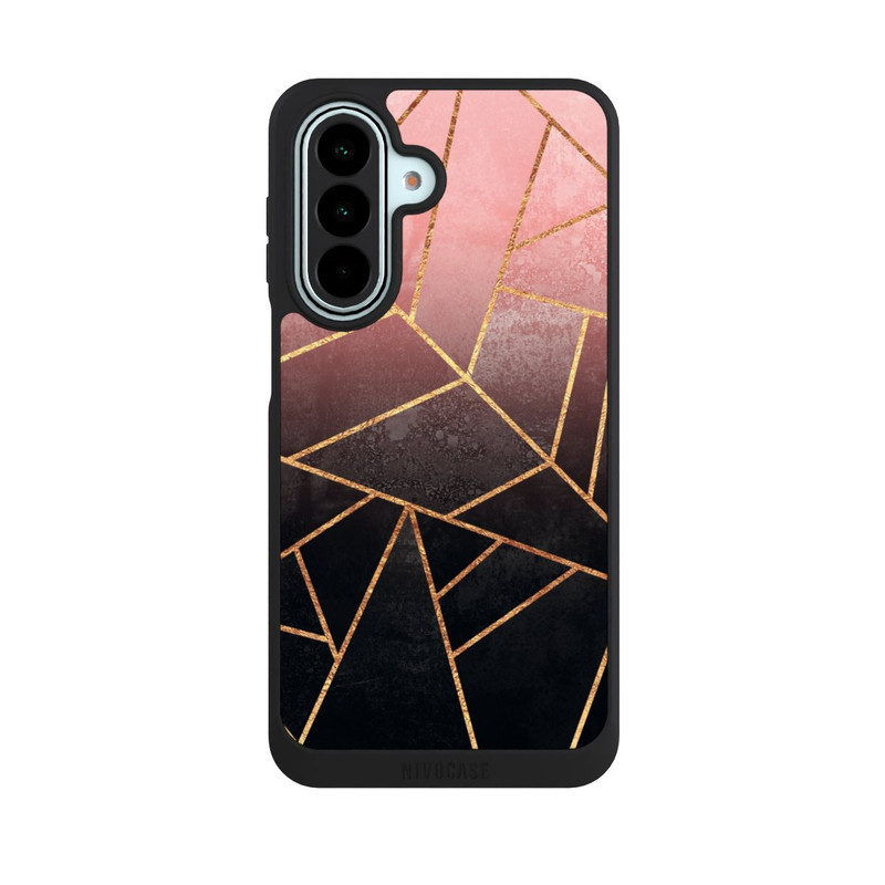 Galaxy A27 5G NIVOpure Pink And Black Stone Gold Print