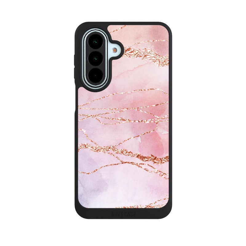 Galaxy A27 5G NIVOpure Glitter Look Pink Girly Marmor