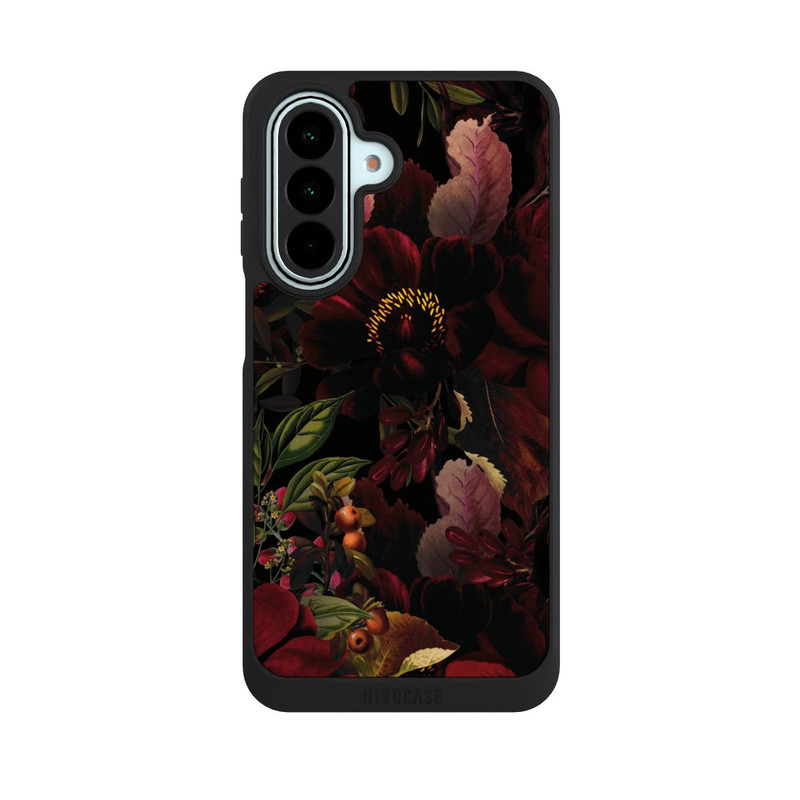 Galaxy A27 5G NIVOpure Dunkle Rote Vintage Barock Rosen