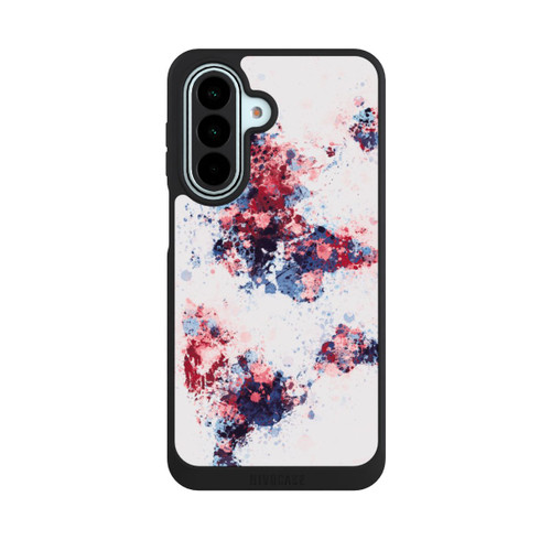Samsung Galaxy A27 5G NIVOpure Carte du monde : éclaboussures de peinture bleu rouge
