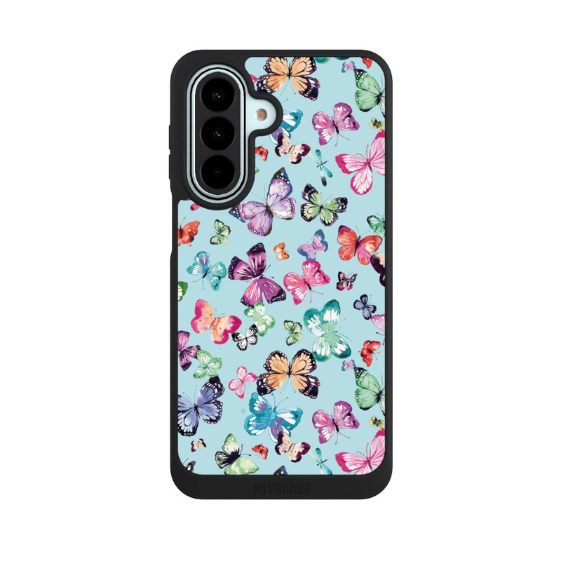 Galaxy A27 5G NIVOpure Papillons Rose Orange Bleu