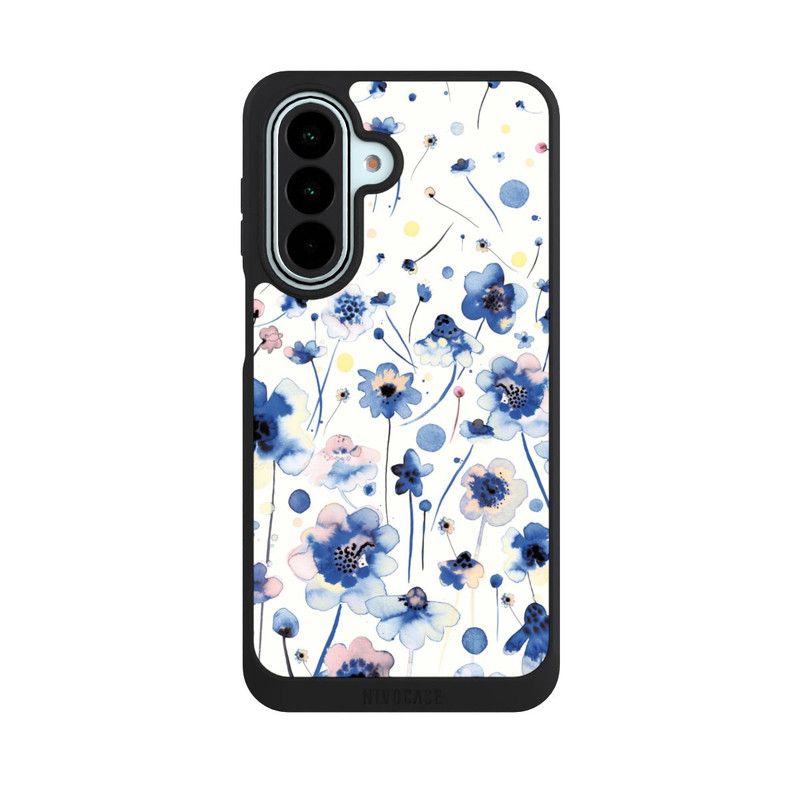 Galaxy A27 5G NIVOpure Fleurs bleues d’encre aquarelle
